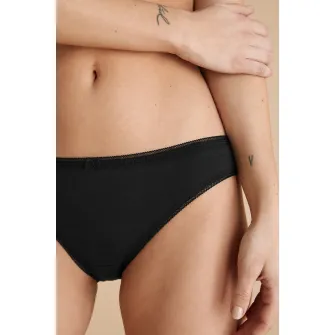 Marks & Spencer, Set de chiloti cu talie joasa - 5 perechi, Negru, 16