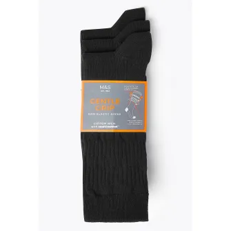 Marks & Spencer, Set de sosete - 3 perechi, Negru, 12-14