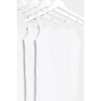 Marks & Spencer, Set de topuri - 5 piese, Alb, 122-128 CM