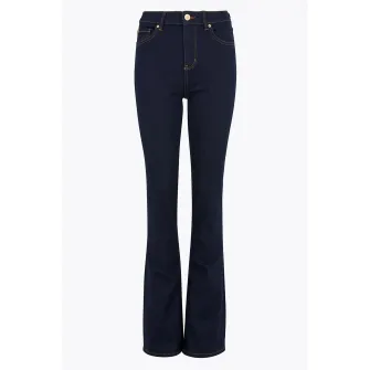 Marks  Spencer, Blugi bootcut cu talie inalta Eva, Albastru inchis, 6