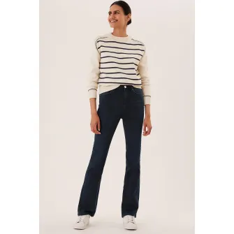 Marks  Spencer, Blugi bootcut cu talie inalta Eva, Bleumarin, 8