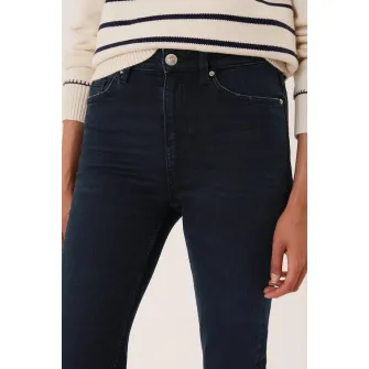 Marks  Spencer, Blugi bootcut cu talie inalta Eva, Bleumarin, 8