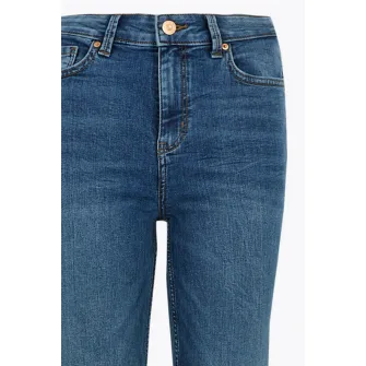 Marks  Spencer, Blugi elastici cu croiala dreapta Sienna, Albastru prafuit, Alb murdar, 8