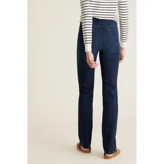 Marks  Spencer, Blugi elastici cu croiala dreapta Sienna, Bleumarin, 10-Long