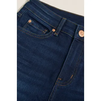 Marks  Spencer, Blugi elastici cu croiala dreapta Sienna, Bleumarin, 10-Long