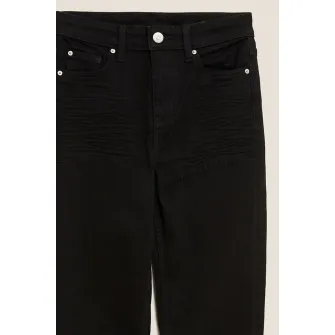 Marks  Spencer, Blugi slim fit cu talie inalta, Negru, 8
