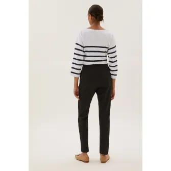 Marks  Spencer, Pantaloni crop slim fit, Negru, 10