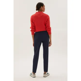 Marks  Spencer, Pantaloni slim fit cu talie medie, Bleumarin, 10