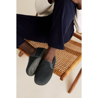 Marks  Spencer, Papuci slip-on de casa, Gri antracit, 11