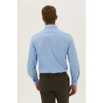 Marks  Spencer, Set de camasi slim fit - 3 piese, Albastru deschis, 15.5