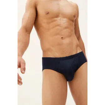 Marks  Spencer, Set de chiloti de bumbac - 5 perechi, Albastru prafuit, Gri inchis, Bleumarin, L