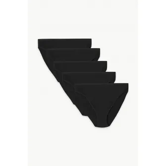 Marks  Spencer, Set de chiloti din amestec de modal - 5 perechi, Negru, 12