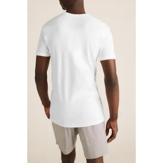 Marks  Spencer, Set de tricouri de casa cu decolteu in V - 3 piese, Alb, L