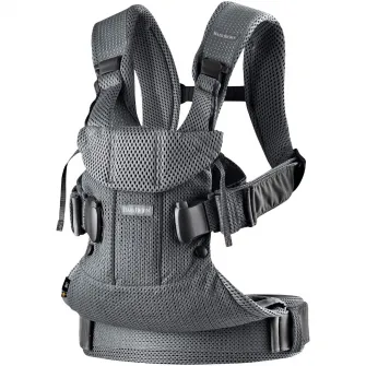 Marsupiu anatomic pentru bebelusi BabyBjorn One Air Anthracite, 3D Mesh