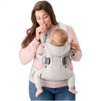 Marsupiu anatomic pentru bebelusi BabyBjorn One Air Anthracite, 3D Mesh