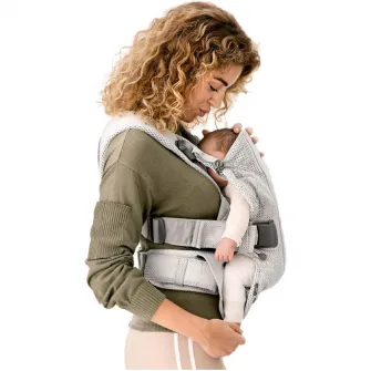 Marsupiu anatomic pentru bebelusi BabyBjorn One Air Anthracite, 3D Mesh