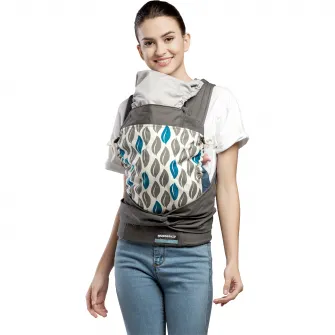 Marsupiu Wunderkid Active 2in1, Gri
