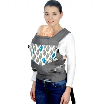 Marsupiu Wunderkid Active 2in1, Gri