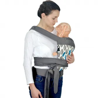 Marsupiu Wunderkid Active 2in1, Gri