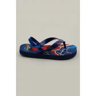 Marvel, Papuci flip-flop cu banda elastica, Albastru marin, 33 EU
