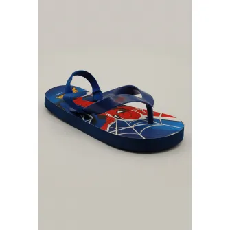 Marvel, Papuci flip-flop cu banda elastica, Albastru marin, 33 EU