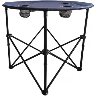 Masa camping cu suport pahare Kring, 70x70x60 cm, antracit