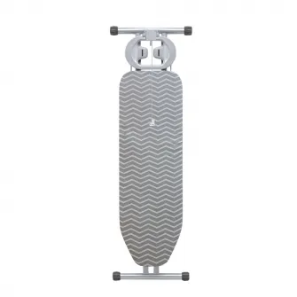 Masa de calcat Kring Pro Confort, cu priza electrica si antena, 38 x 120 cm, Gri/Alb