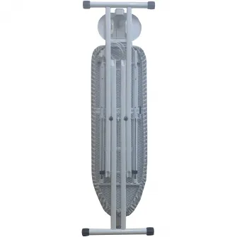 Masa de calcat Kring Pro Confort, cu priza electrica si antena, 38 x 120 cm, Gri/Alb