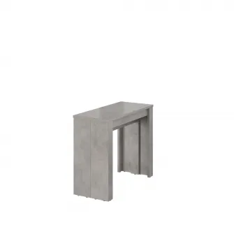 Masa extensibila Kring Mateo, L39-193 / H 75 / A 91 cm, culoare optica beton