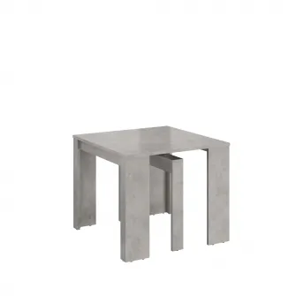 Masa extensibila Kring Mateo, L39-193 / H 75 / A 91 cm, culoare optica beton
