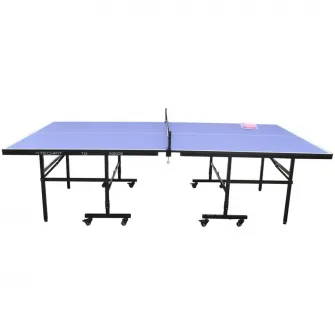 Masa tenis TECHFIT 18mm, set 2 palete incluse, interior, pliabila, albastra