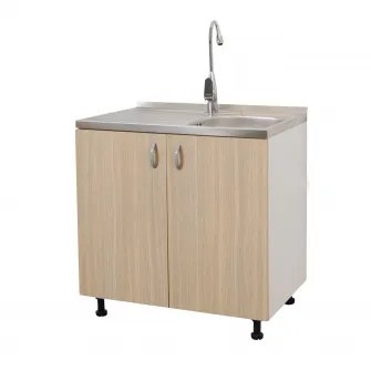 Masca chiuveta Tender Badenmob, 80x50x80 (pentu chiuveta 80x50 cm), 2 usi, PAL, Fag