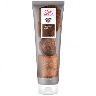 Masca de par nuantatoare Wella Professionals Color Fresh Mask Chocolate Touch pentru par saten, 150 ml