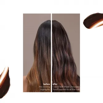 Masca de par nuantatoare Wella Professionals Color Fresh Mask Chocolate Touch pentru par saten, 150 ml