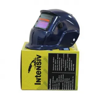 Masca de sudura Intensiv BLUE 9-13, 2 senzori, 92x42 mm, display cristale lichide, incarcare solara + baterie