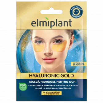 Masca hidrogel pentru ochi Elmiplant Hyaluronic Gold