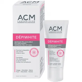 Masca pell-off ACM Depiwhite cu efect de albire, 40 ml