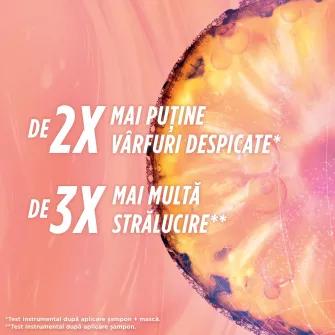 Masca pentru par Garnier Fructis Hair Food Ananas, pentru parul lung si lipsit de stralucire, 400 ml