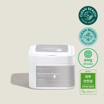 Masca servetel Niacinamide Brightening [30 buc], 400ml, Mary and May