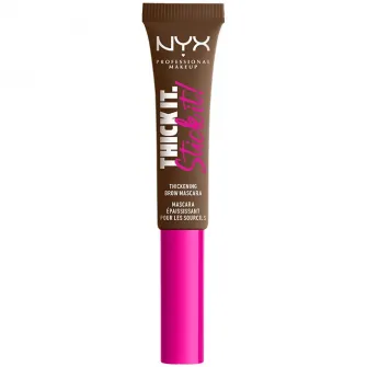 Mascara pentru sprancene NYX PM Thick it Stick It 6 Brunette, 7 ml