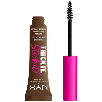 Mascara pentru sprancene NYX PM Thick it Stick It 6 Brunette, 7 ml