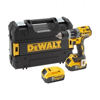 Masina compacta de gaurit cu percutie Dewalt DCD796P2-QW, motor fara perii, 18V XR Li-Ion 5,0Ah