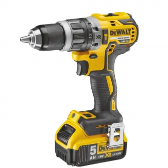 Masina compacta de gaurit cu percutie Dewalt DCD796P2-QW, motor fara perii, 18V XR Li-Ion 5,0Ah
