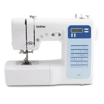 Masina cusut computerizata Brother FS60X, 60 cusaturi, ecran LCD, buton start/stop, buton limitare viteza, dispozitiv de infilare, 7 butoniere 1 pas, 750 imp/min alb