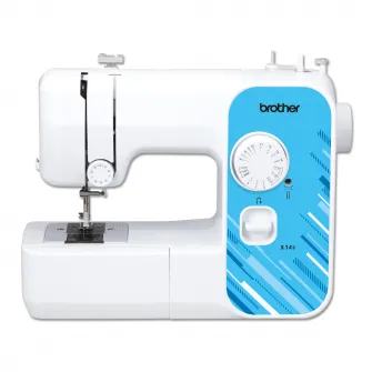 Masina de cusut Brother X14S, 71 W, 850 cusaturi/minut, 14 programe de coasere, Lumina, Selectare facila programe, Control viteza coasere, Alb/Albastru