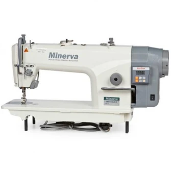 Masina de cusut Industriala, liniara Minerva M5550JDE, 3000 Imp/Min, 550W, Alb