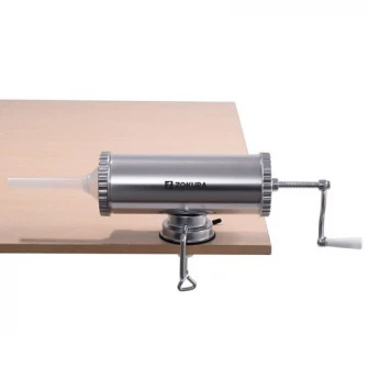 Masina de facut carnati Zokura, 2.5 kg, Aluminiu