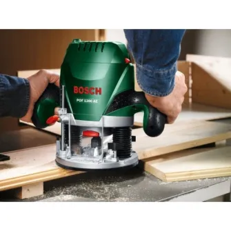 Masina de frezat Bosch POF 1200 AE, 1200 W, 230 V, 28000 RPM, 55 mm adancime maxima cursa