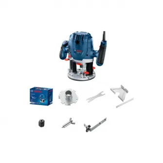 Masina de frezat Bosch Professional 06016B7000, 1300 W, 11.000-28.000 RPM, 6-8 mm sistem prindere, accesorii incluse