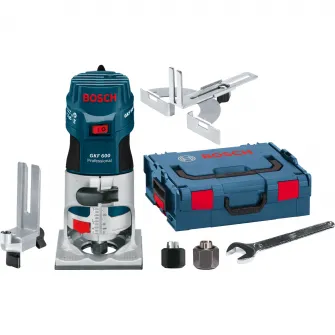 Masina de frezat Bosch Professional GKF 600, 600W, 33000rot/min, valiza plastic